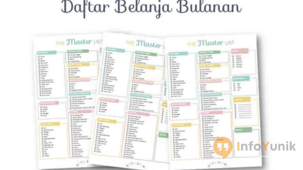 Tips Cara Bikin Daftar Belanja Rumah Tangga