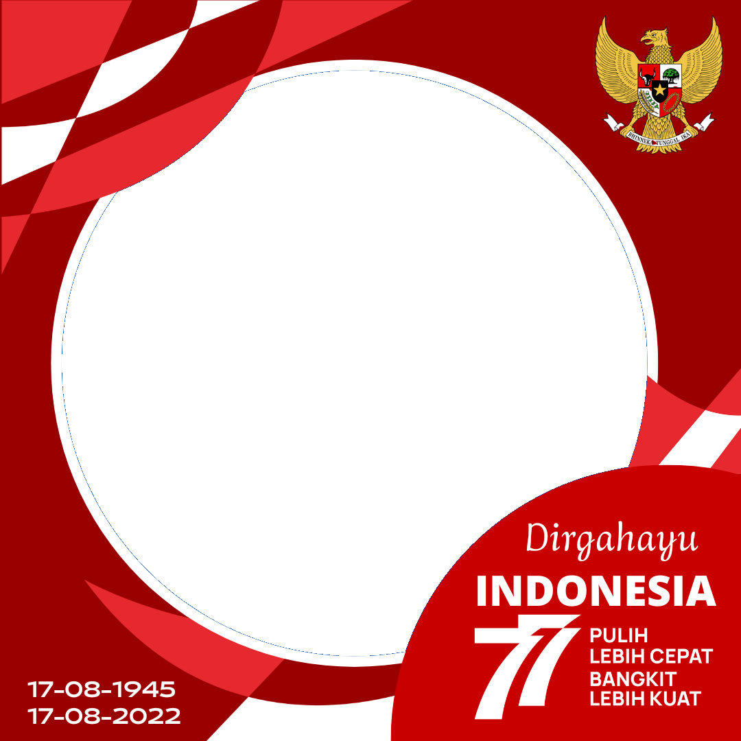 Contoh Desain Twibbon HUT RI Ke - 77